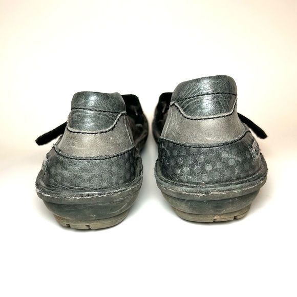 DKode Black + Grey Leather Mary Jane Flats | 38 - Picture 4 of 6